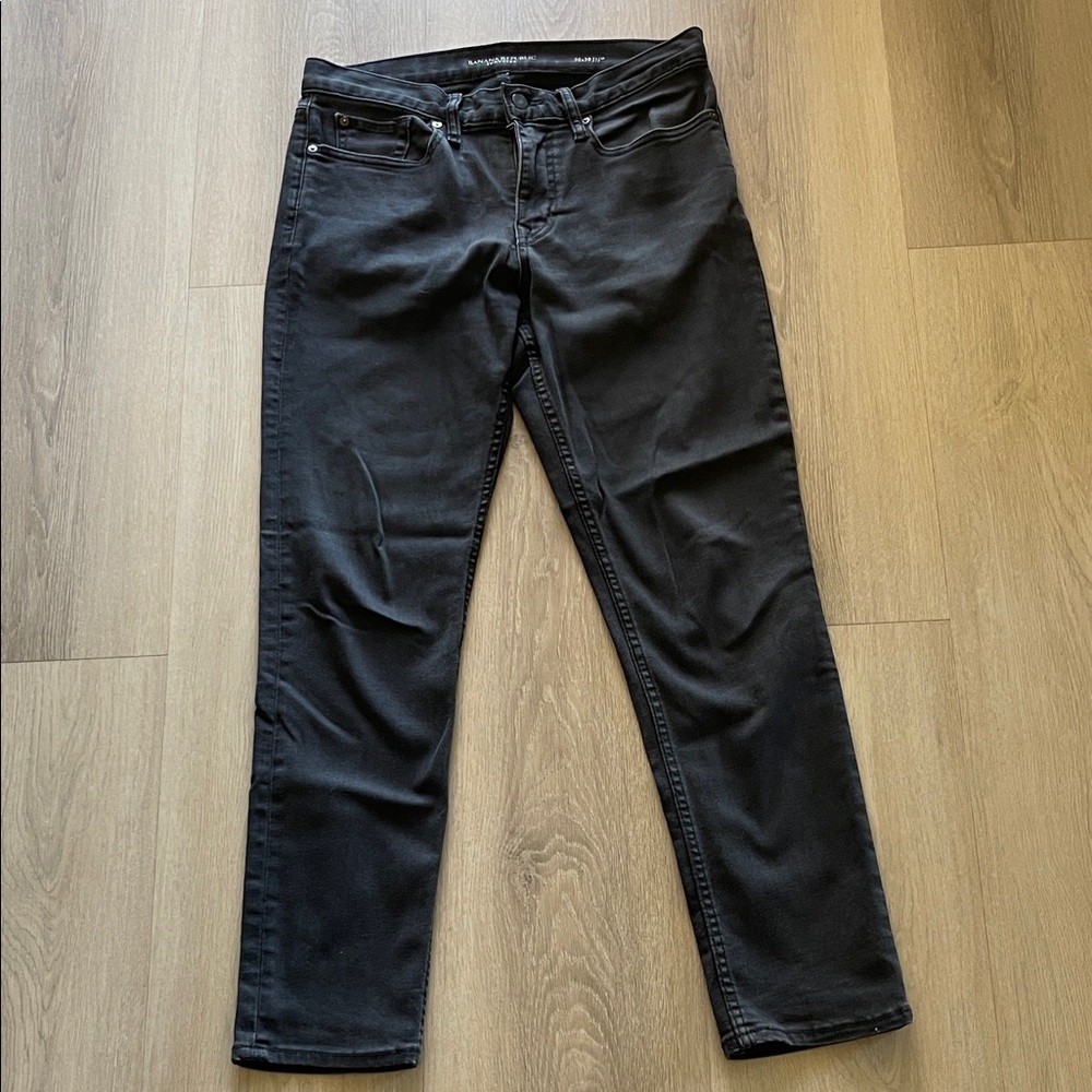 Banana Republic Black Straight Leg Jeans